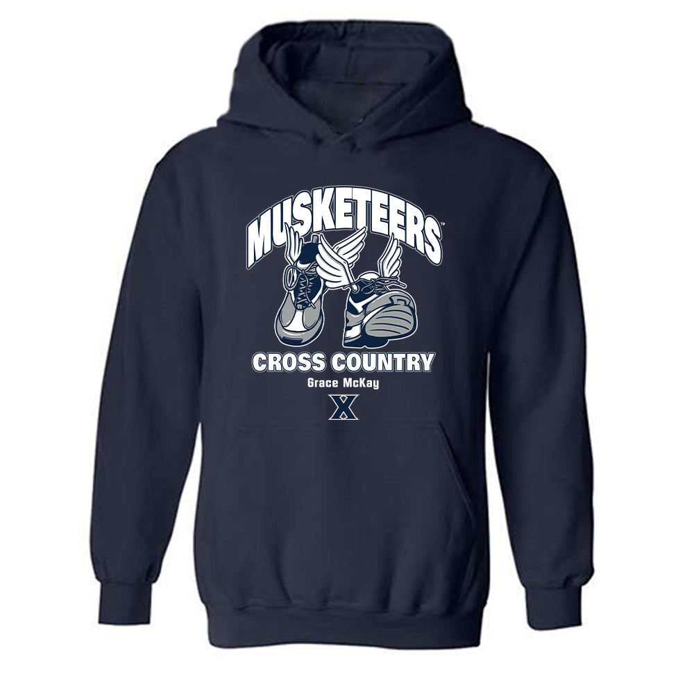 Xavier - NCAA Women's Cross Country : Grace McKay - Fashion Shersey Hooded Sweatshirt-0