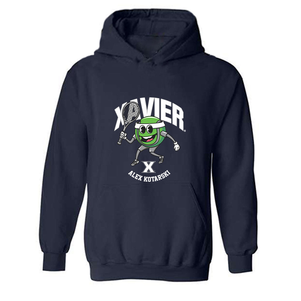 Xavier - NCAA Men's Tennis : alex kotarski - Fashion Shersey Hooded Sweatshirt-0