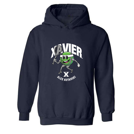 Xavier - NCAA Men's Tennis : alex kotarski - Fashion Shersey Hooded Sweatshirt-0
