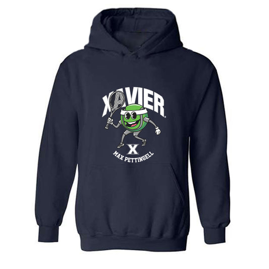 Xavier - NCAA Men's Tennis : Max Pettingell - Fashion Shersey Hooded Sweatshirt-0