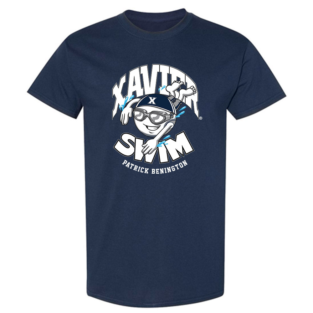 Xavier - NCAA Men's Swimming & Diving : Patrick Benington - Fashion Shersey T-Shirt-0