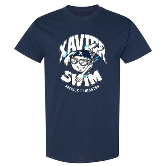 Xavier - NCAA Men's Swimming & Diving : Patrick Benington - Fashion Shersey T-Shirt-0