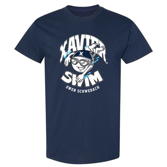 Xavier - NCAA Men's Swimming & Diving : Owen Schwebach - Fashion Shersey T-Shirt