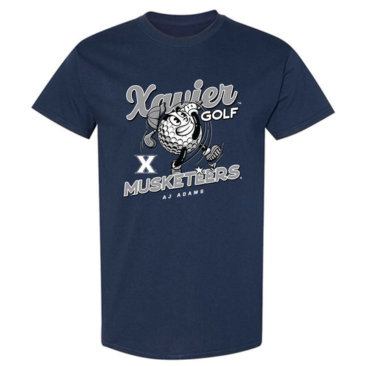 Xavier - NCAA Men's Golf : AJ Adams - Fashion Shersey T-Shirt-0