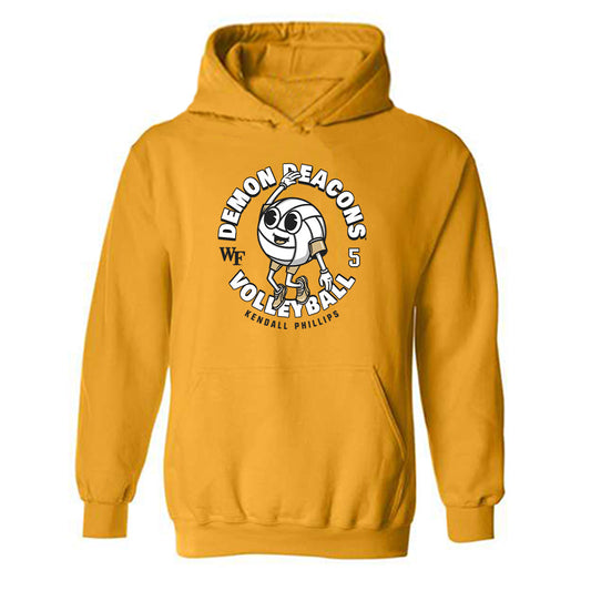 Wake Forest - NCAA Women's Volleyball : Kendall Phillips - Fashion Shersey Hooded Sweatshirt