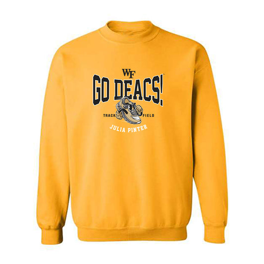 Wake Forest - NCAA Women's Track & Field : Julia Pinter - Fashion Shersey Crewneck Sweatshirt-0