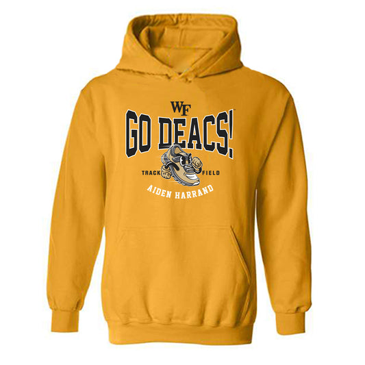 Wake Forest - NCAA Women's Track & Field : Aiden Harrand - Fashion Shersey Hooded Sweatshirt-0