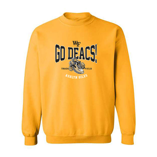 Wake Forest - NCAA Women's Track & Field : Ashlyn Giles - Fashion Shersey Crewneck Sweatshirt-0