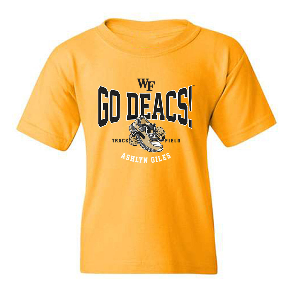 Wake Forest - NCAA Women's Track & Field : Ashlyn Giles - Fashion Shersey Youth T-Shirt-0