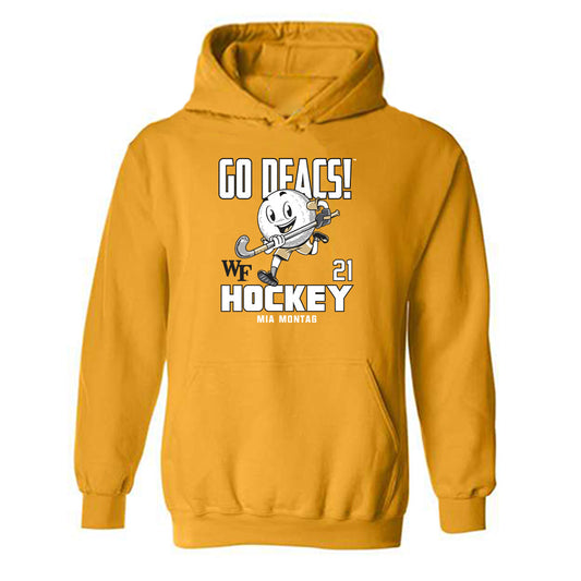 Wake Forest - NCAA Women's Field Hockey : Mia Montag - Fashion Shersey Hooded Sweatshirt-0