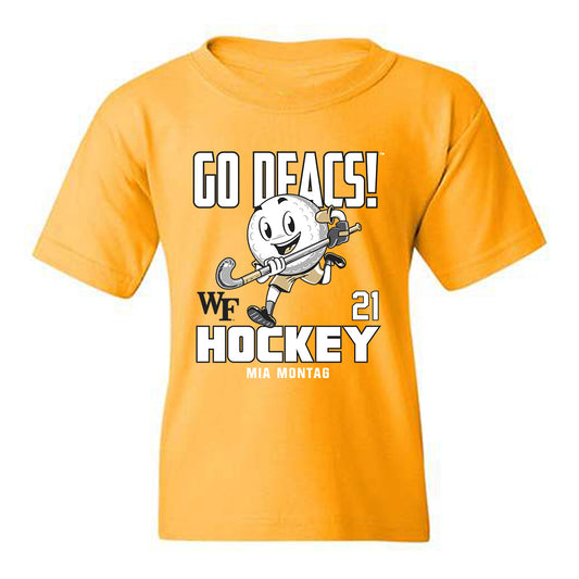 Wake Forest - NCAA Women's Field Hockey : Mia Montag - Fashion Shersey Youth T-Shirt-0