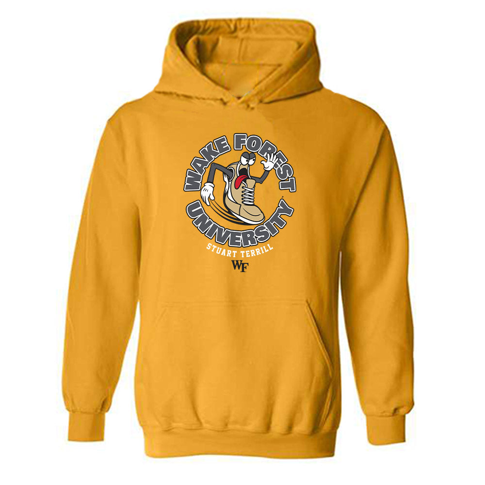 Wake Forest - NCAA Men's Track & Field : Stuart Terrill - Fashion Shersey Hooded Sweatshirt-0