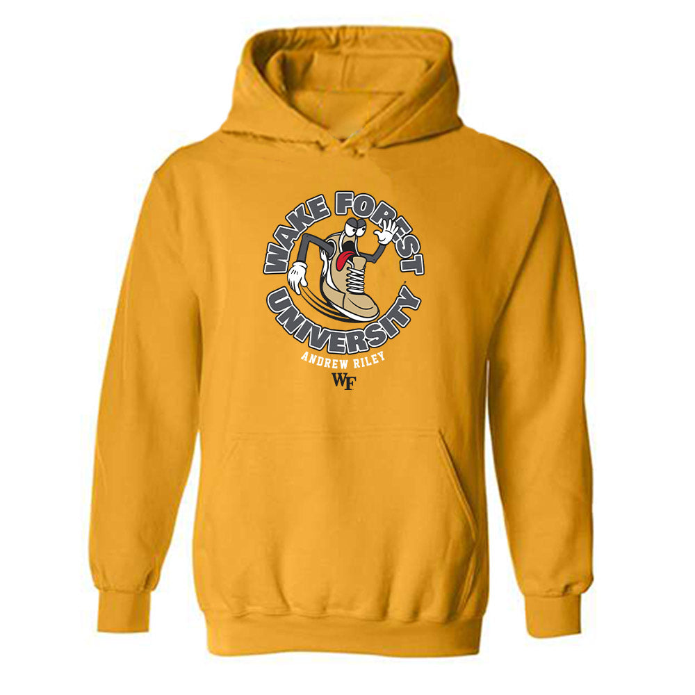 Wake Forest - NCAA Men's Track & Field : Andrew Riley - Fashion Shersey Hooded Sweatshirt-0