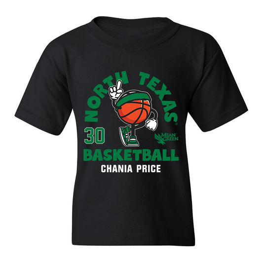 North Texas - NCAA Women's Basketball : Chania Price - Fashion Shersey Youth T-Shirt