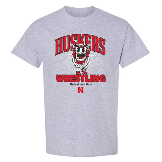 Nebraska - NCAA Wrestling : Abdirahman Unle - Fashion Shersey T-Shirt-0