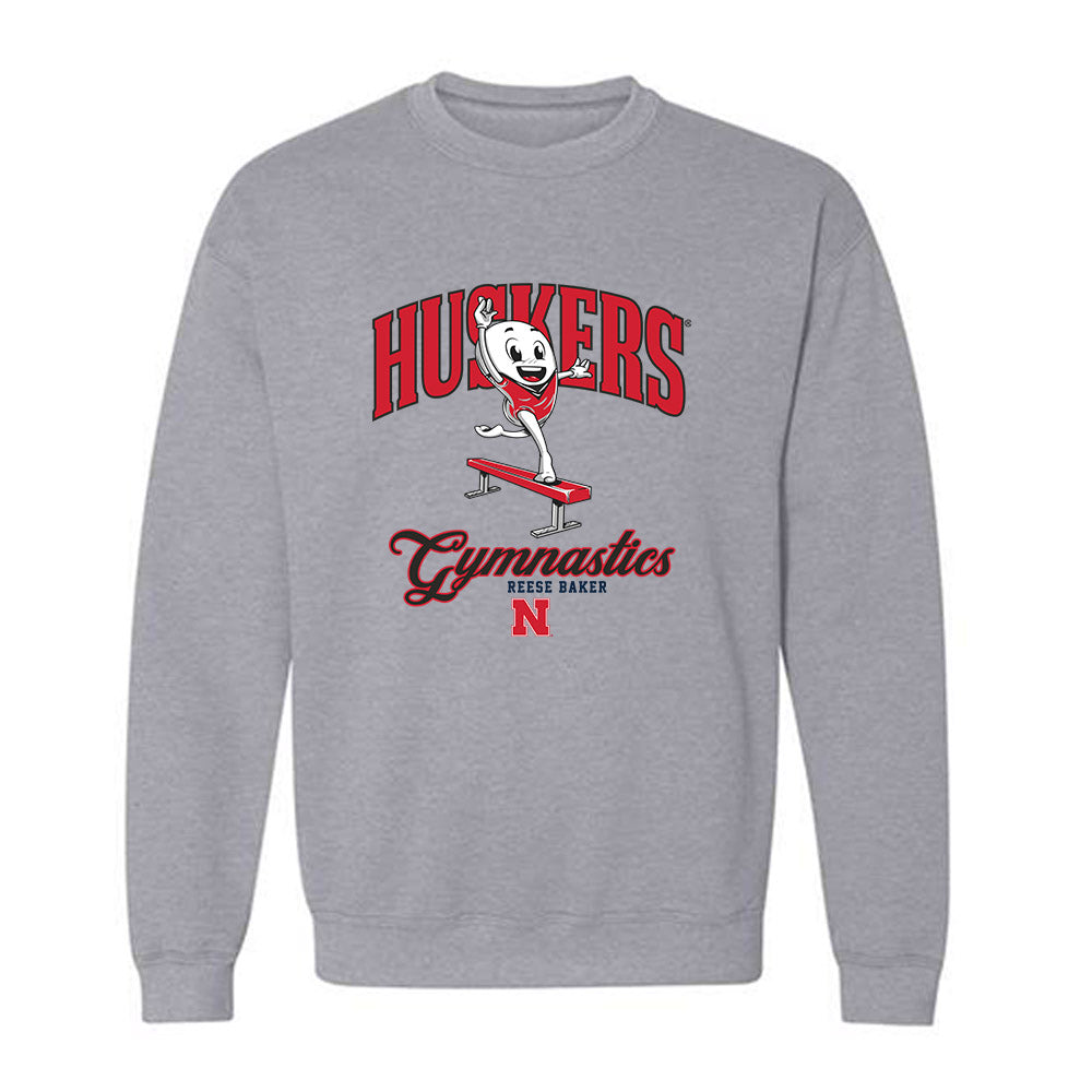 Nebraska - NCAA Women's Gymnastics : Reese Baker - Fashion Shersey Crewneck Sweatshirt-0