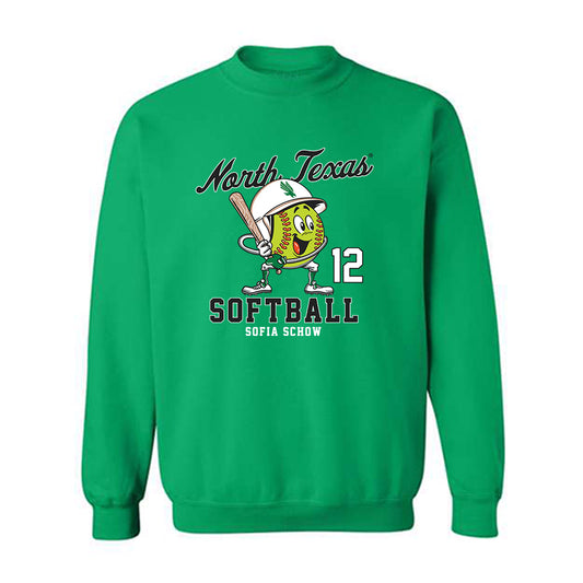 North Texas - NCAA Softball : Sofia Schow - Fashion Shersey Crewneck Sweatshirt