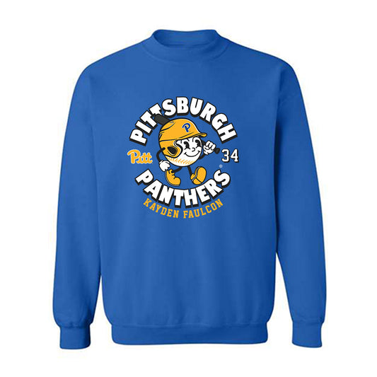 Pittsburgh - NCAA Baseball : Kayden Faulcon - Fashion Shersey Crewneck Sweatshirt