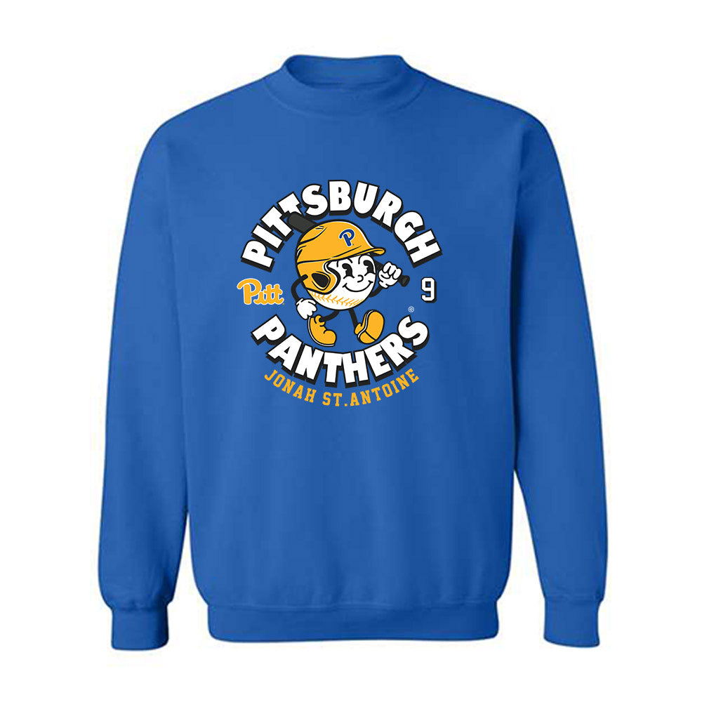 Pittsburgh - NCAA Baseball : Jonah St.antoine - Fashion Shersey Crewneck Sweatshirt