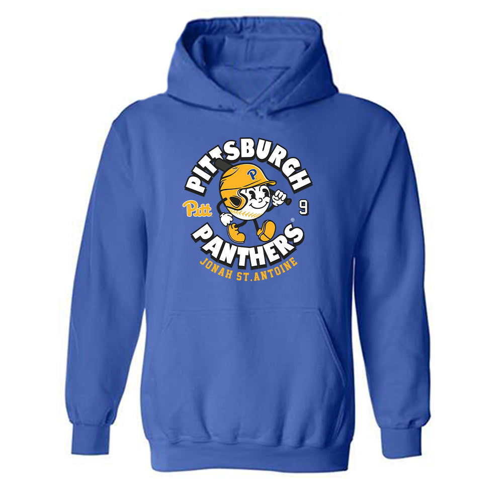 Pittsburgh - NCAA Baseball : Jonah St.antoine - Fashion Shersey Hooded Sweatshirt