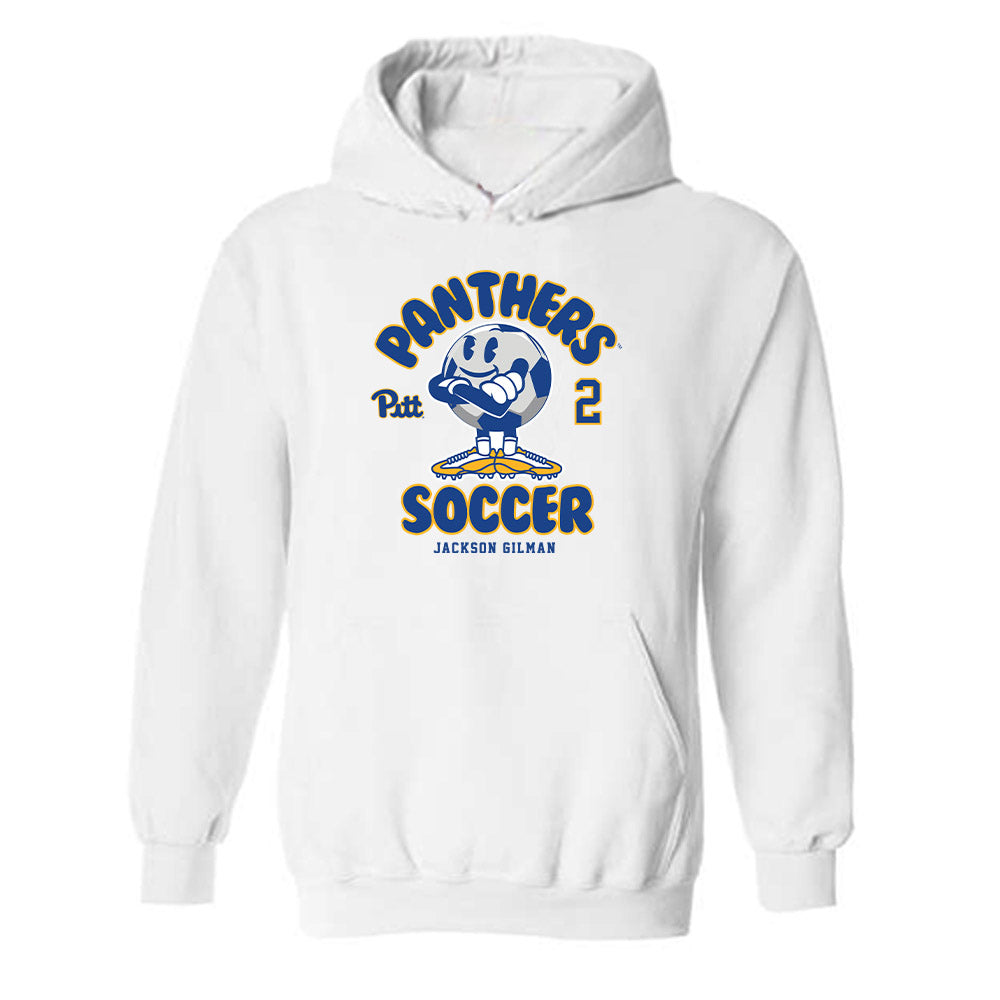 Pittsburgh - NCAA Men's Soccer : Jackson Gilman - Fashion Shersey Hooded Sweatshirt-0