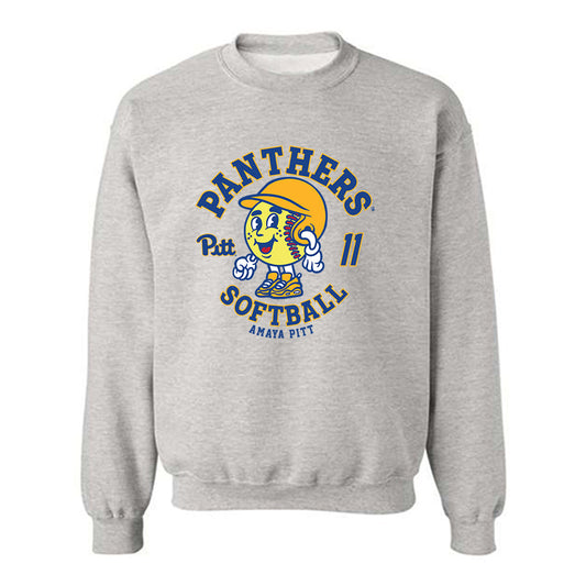 Pittsburgh - NCAA Softball : Amaya Pitt - Fashion Shersey Crewneck Sweatshirt-0