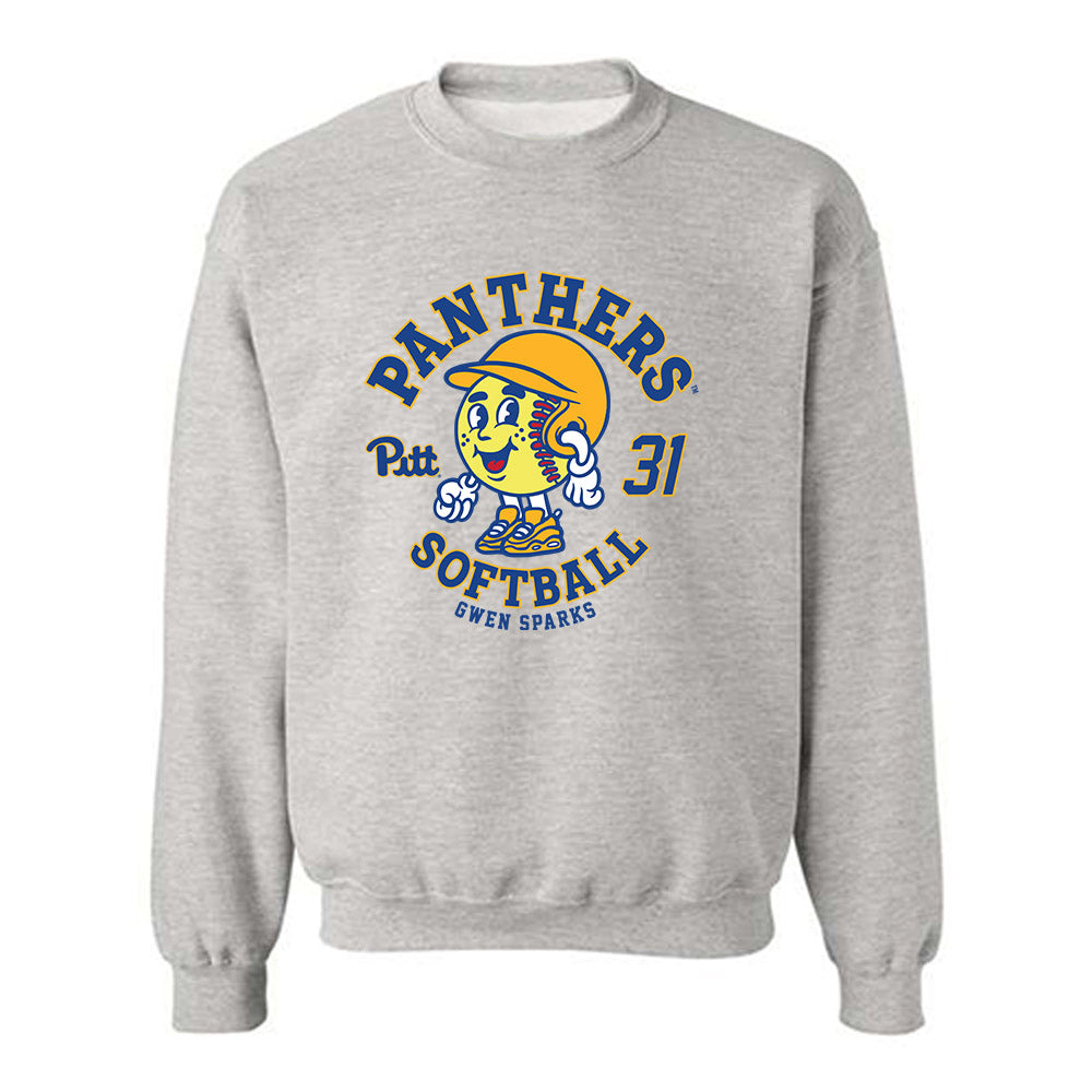 Pittsburgh - NCAA Softball : Gwen Sparks - Fashion Shersey Crewneck Sweatshirt-0