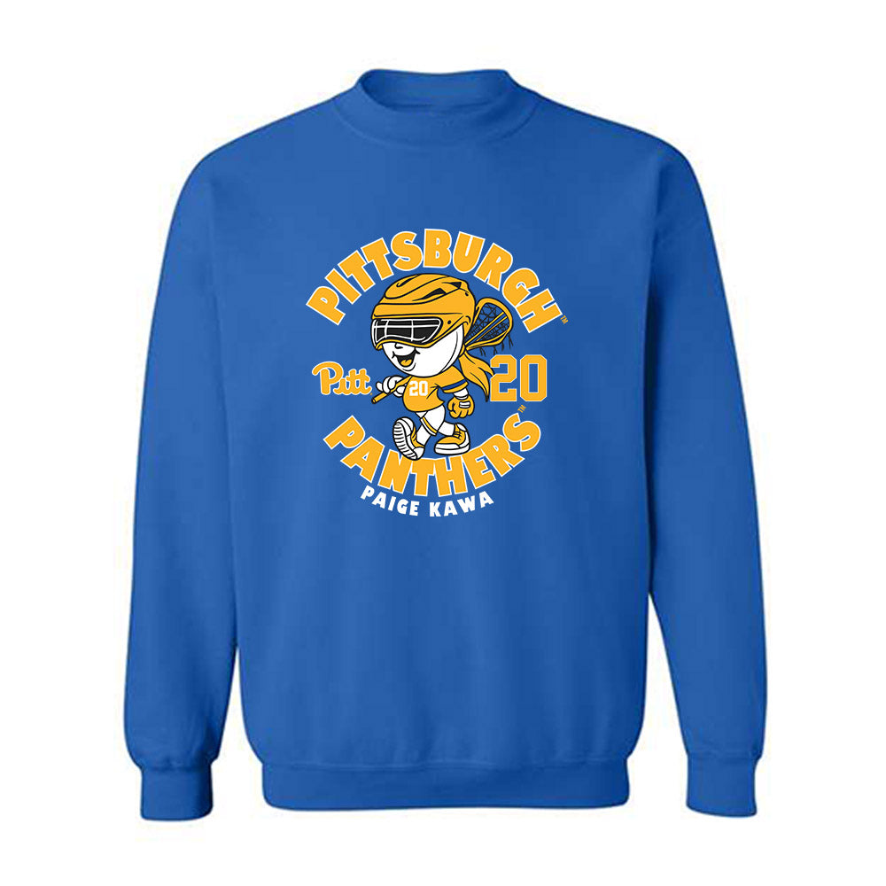 Pittsburgh - NCAA Women's Lacrosse : Paige Kawa - Fashion Shersey Crewneck Sweatshirt-0