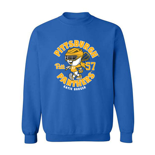 Pittsburgh - NCAA Women's Lacrosse : Catie Borger - Fashion Shersey Crewneck Sweatshirt-0