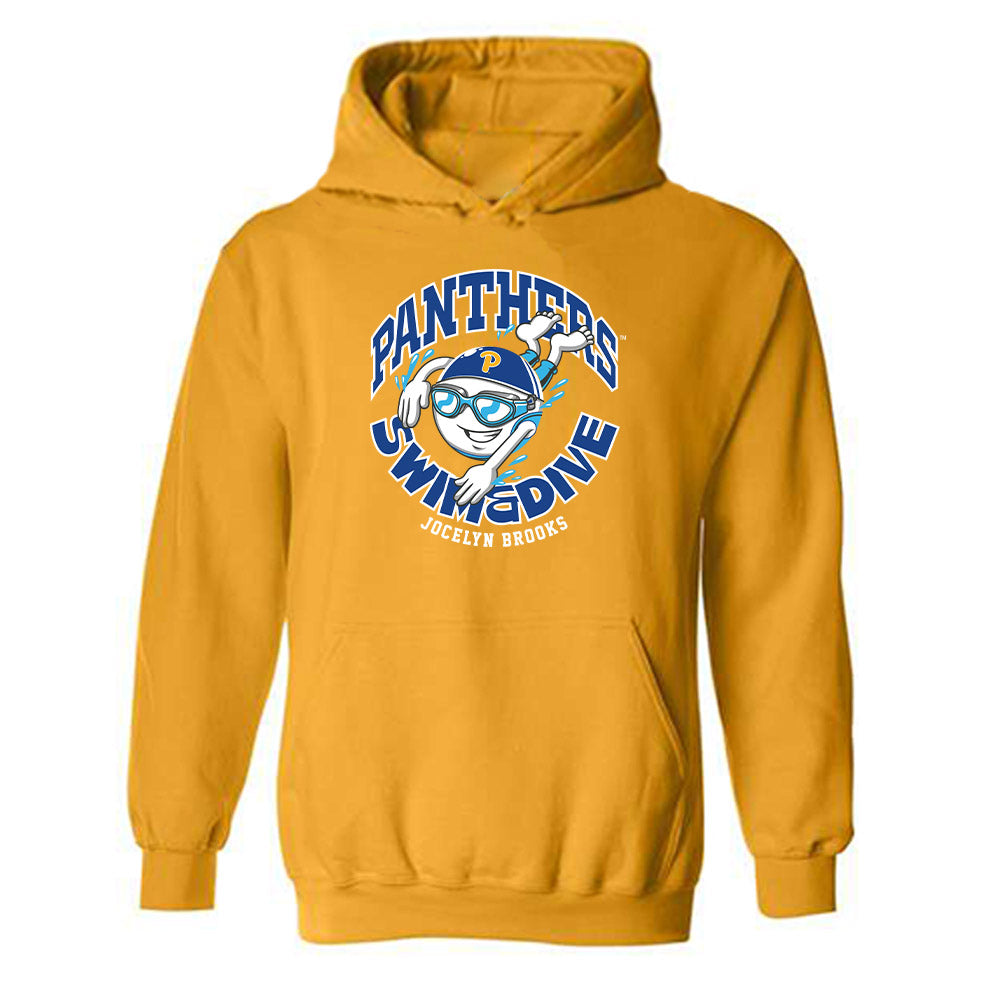 Pittsburgh - NCAA Women's Swimming & Diving : Jocelyn Brooks - Fashion Shersey Hooded Sweatshirt-0