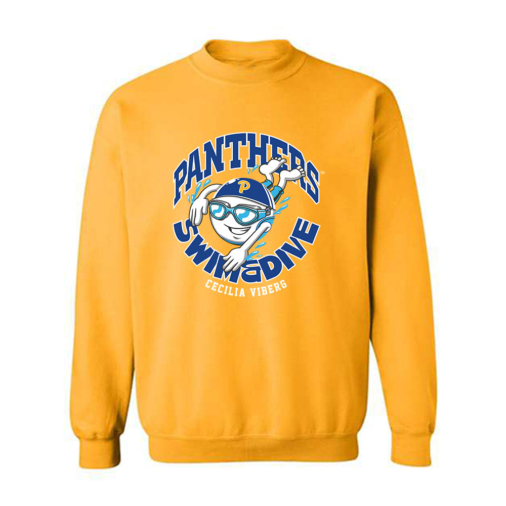 Pittsburgh - NCAA Women's Swimming & Diving : Cecilia Viberg - Fashion Shersey Crewneck Sweatshirt-0