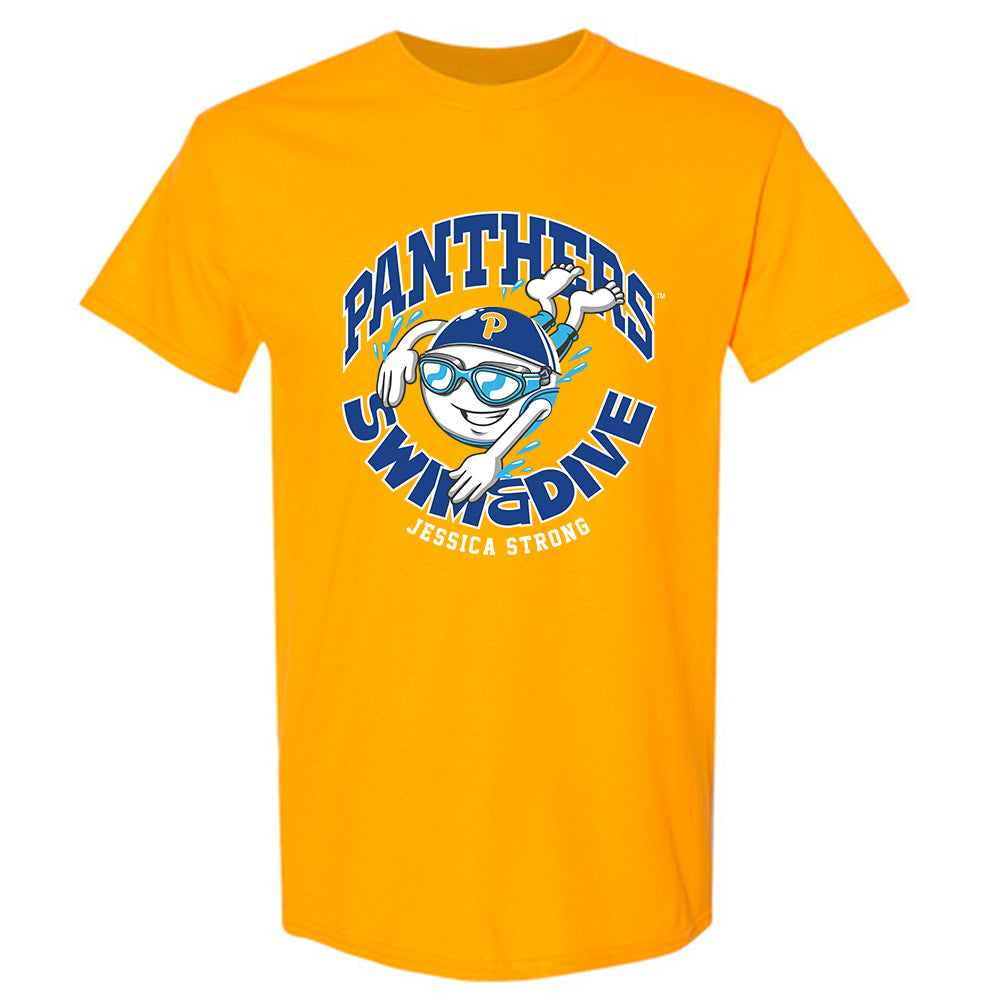 Pittsburgh - NCAA Women's Swimming & Diving : Jessica Strong - Fashion Shersey T-Shirt-0