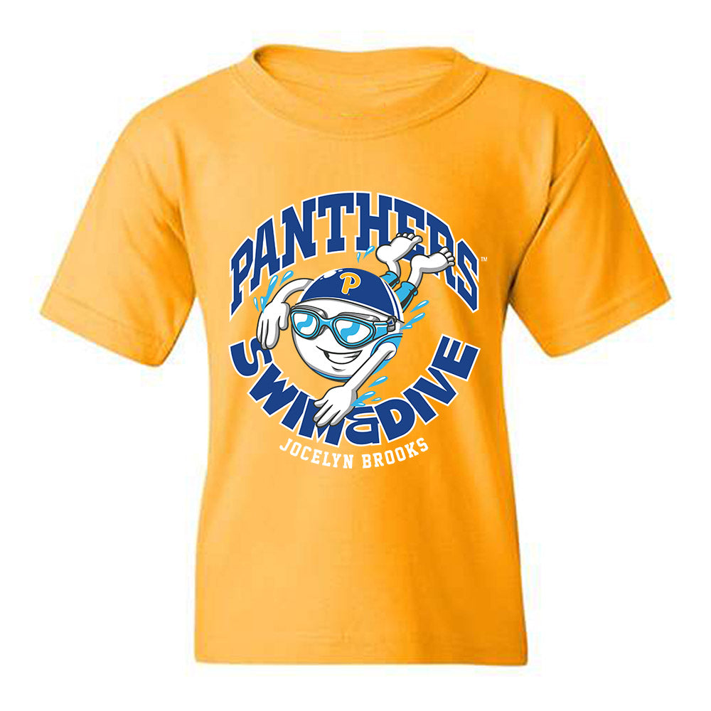 Pittsburgh - NCAA Women's Swimming & Diving : Jocelyn Brooks - Fashion Shersey Youth T-Shirt-0