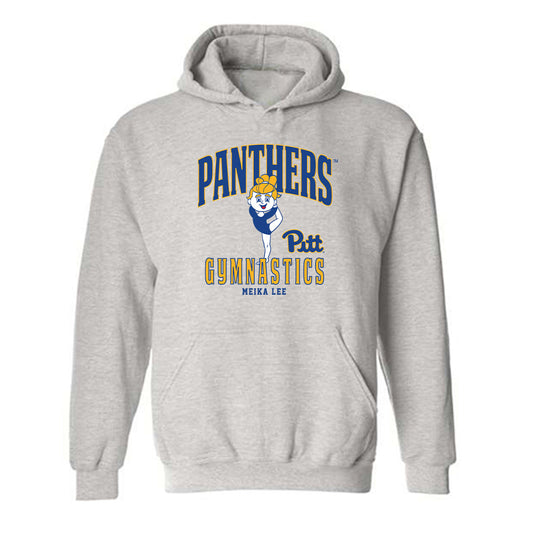 Pittsburgh - NCAA Women's Gymnastics : Meika Lee - Fashion Shersey Hooded Sweatshirt-0