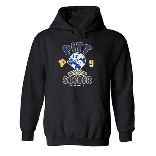 Pittsburgh - NCAA Women's Soccer : Lucia Wells - Fashion Shersey Hooded Sweatshirt-0
