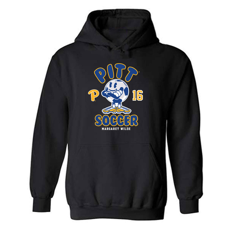 Pittsburgh - NCAA Women's Soccer : Margaret Wilde - Fashion Shersey Hooded Sweatshirt-0