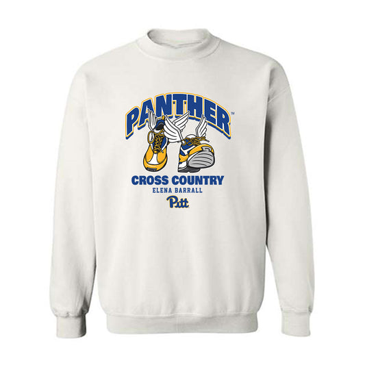 Pittsburgh - NCAA Women's Cross Country : Elena Barrall - Fashion Shersey Crewneck Sweatshirt-0