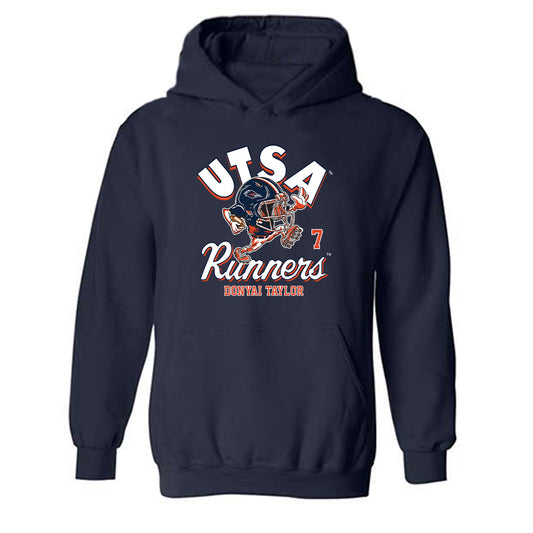 UTSA - NCAA Football : Donyai Taylor - Fashion Shersey Hooded Sweatshirt