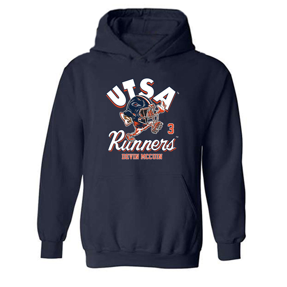 UTSA - NCAA Football : Devin McCuin - Fashion Shersey Hooded Sweatshirt