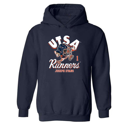 UTSA - NCAA Football : Joseph Evans - Fashion Shersey Hooded Sweatshirt