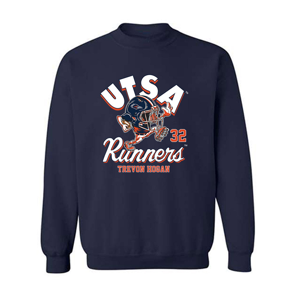 UTSA - NCAA Football : trevon hogan - Fashion Shersey Crewneck Sweatshirt-0