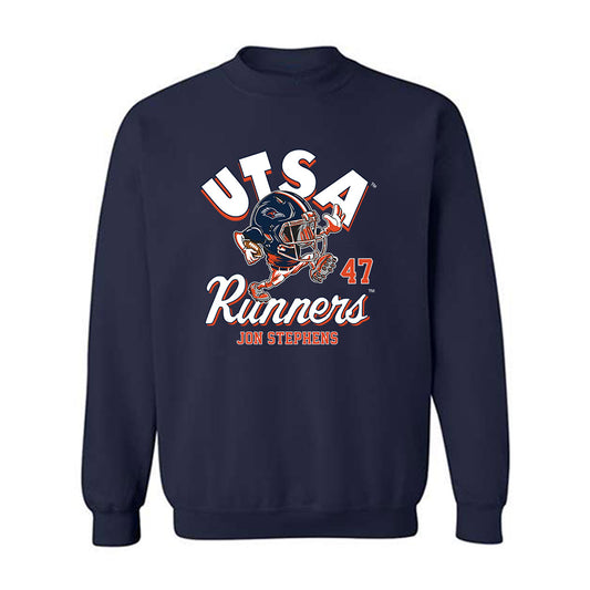 UTSA - NCAA Football : Jon Stephens - Fashion Shersey Crewneck Sweatshirt-0