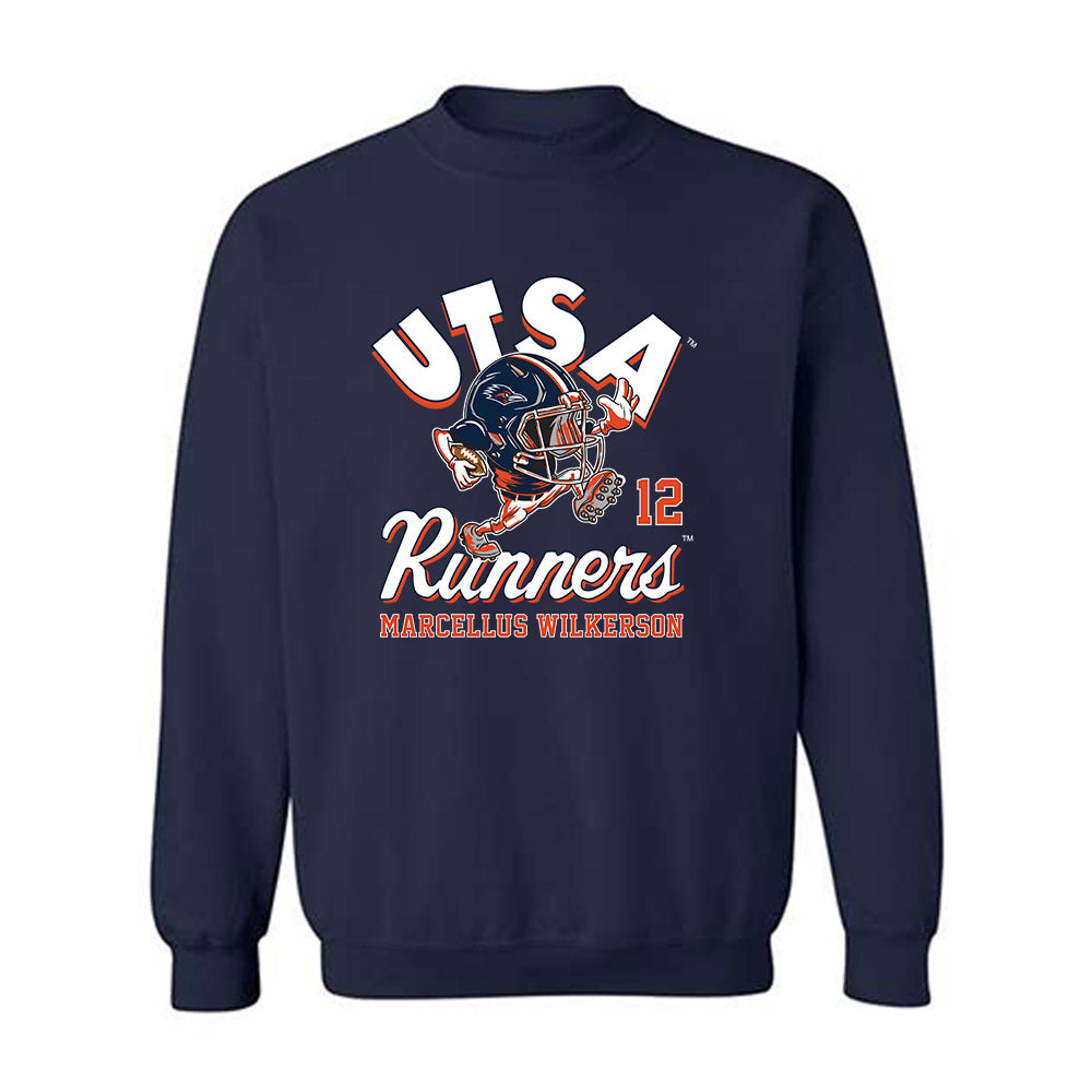 UTSA - NCAA Football : Marcellus Wilkerson - Fashion Shersey Crewneck Sweatshirt