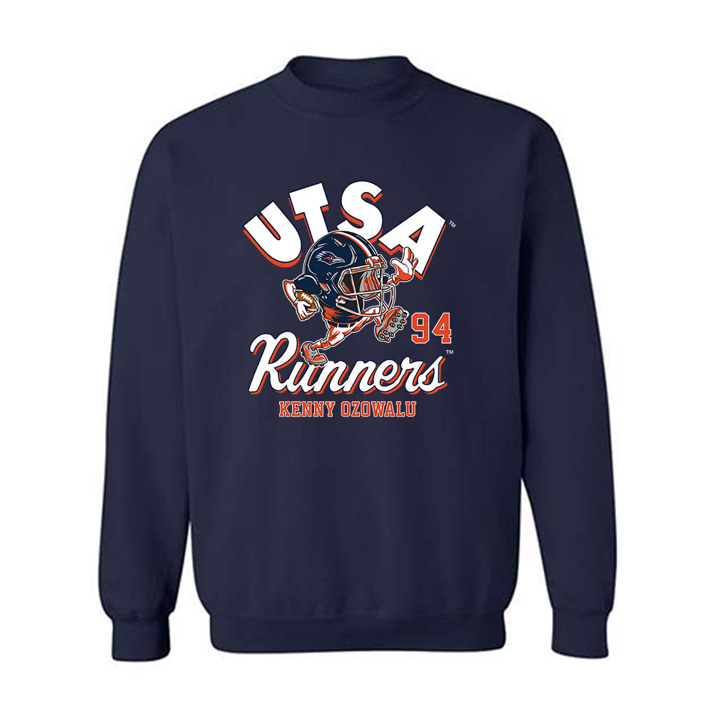UTSA - NCAA Football : Kenny Ozowalu - Fashion Shersey Crewneck Sweatshirt-0