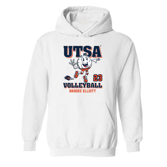 UTSA - NCAA Women's Volleyball : Brooke Elliott - Fashion Shersey Hooded Sweatshirt-0