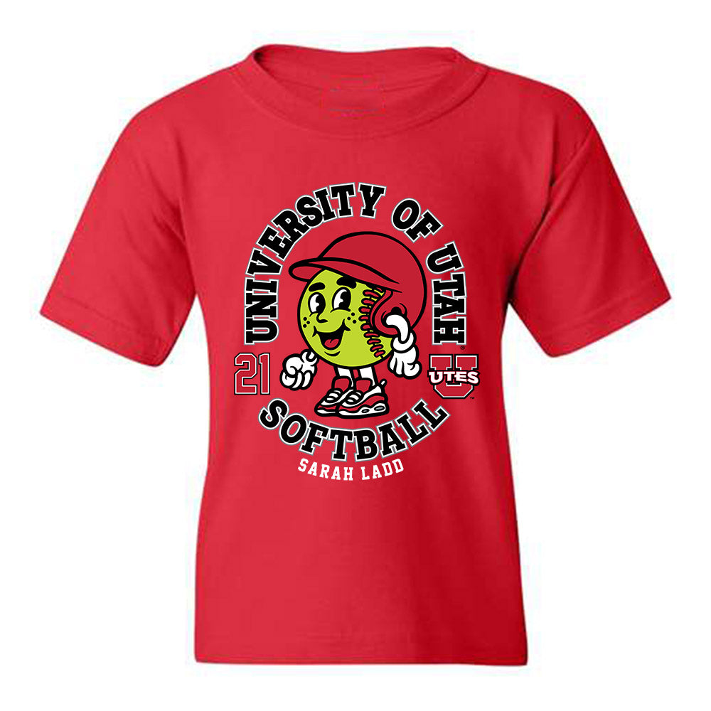 Utah - NCAA Softball : Sarah Ladd - Youth T-Shirt Fashion Shersey