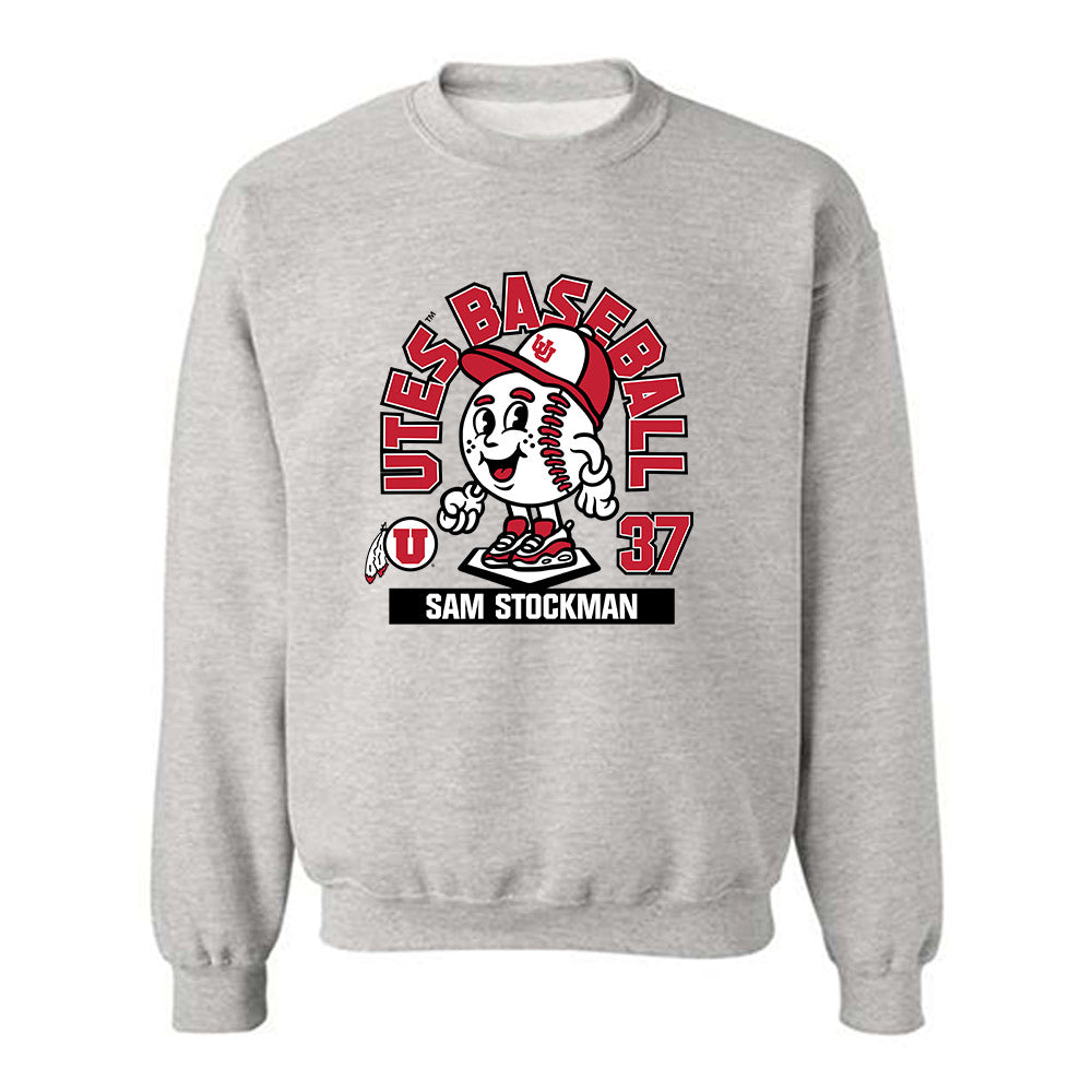 Utah - NCAA Baseball : Sam Stockman - Fashion Shersey Crewneck Sweatshirt-0