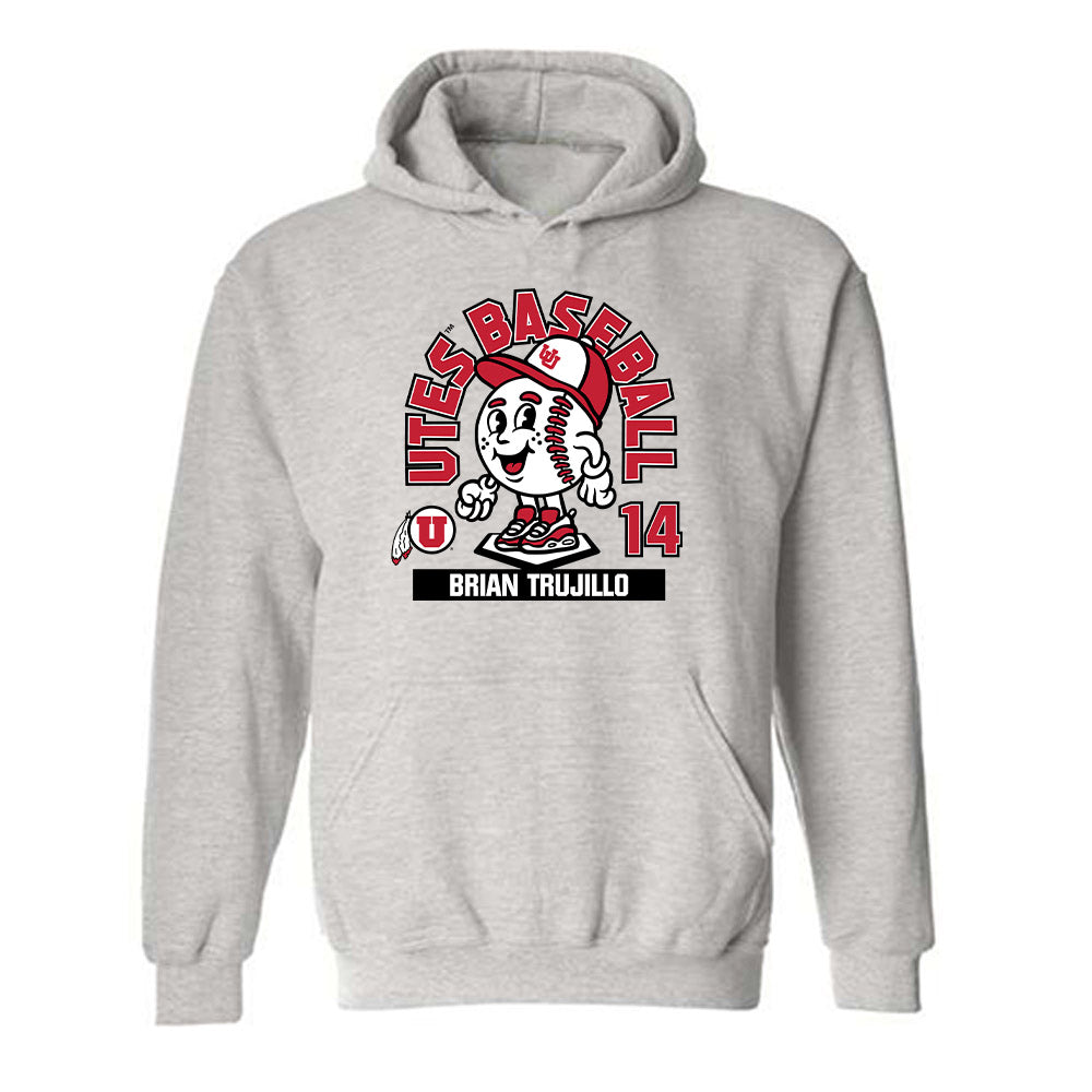 Utah - NCAA Baseball : Brian Trujillo - Fashion Shersey Hooded Sweatshirt-0