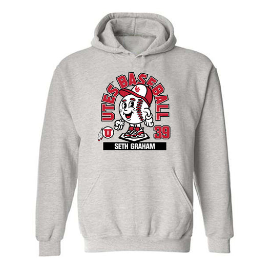 Utah - NCAA Baseball : Seth Graham - Fashion Shersey Hooded Sweatshirt-0
