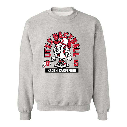 Utah - NCAA Baseball : Kaden Carpenter - Fashion Shersey Crewneck Sweatshirt-0